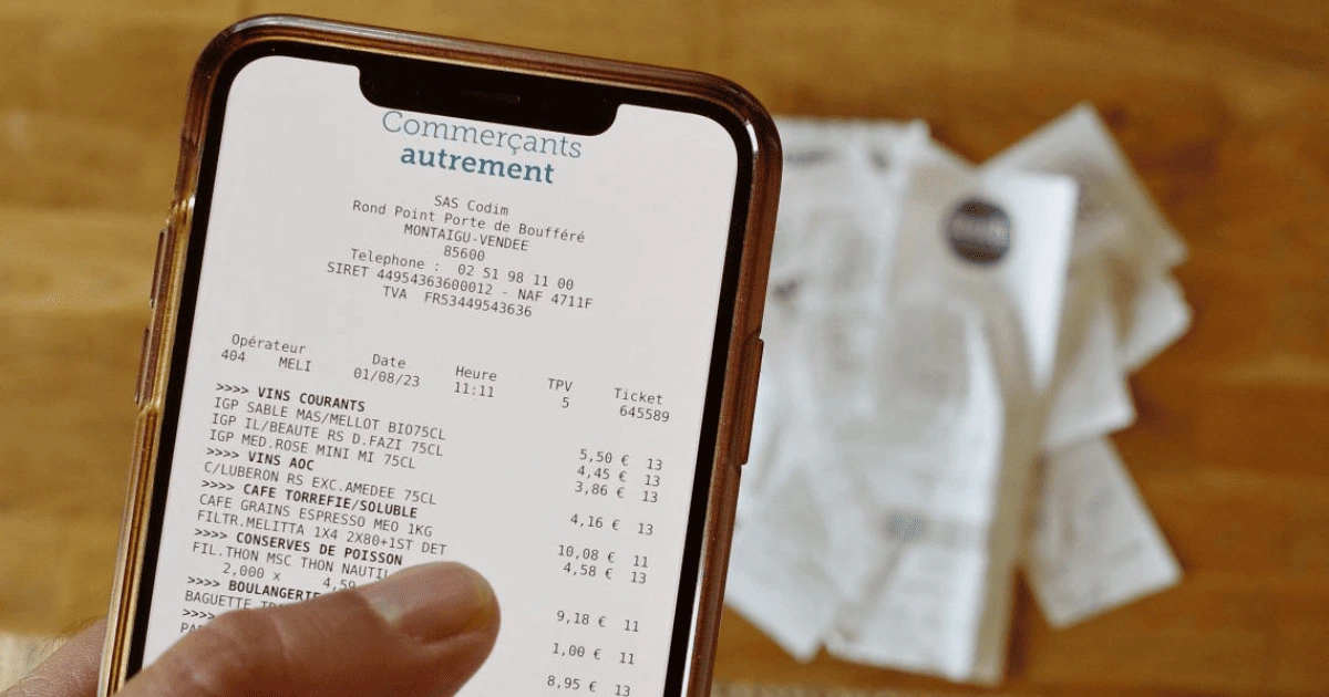 Ticket de caisse numérique