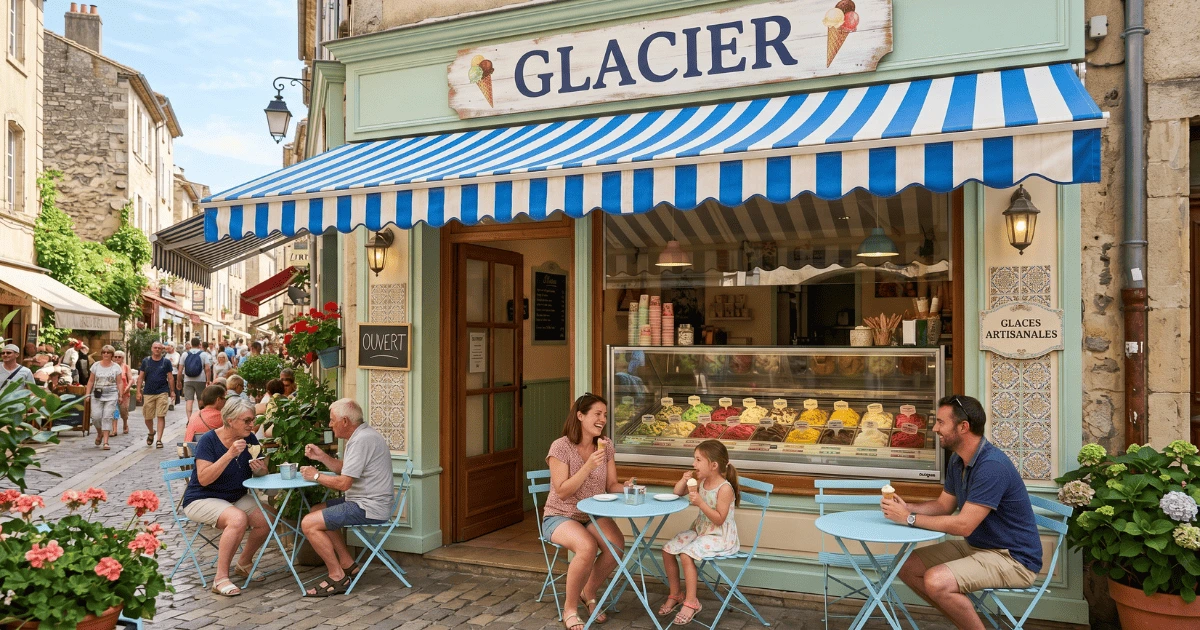 ouverture boutique de glaces