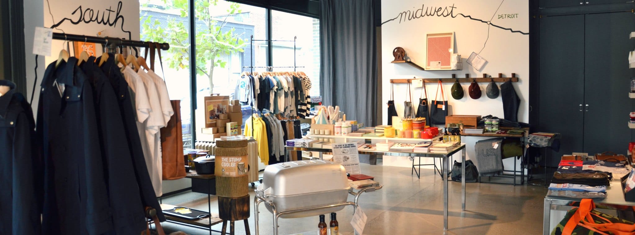 magasin éphémère pour vendre des vêtements